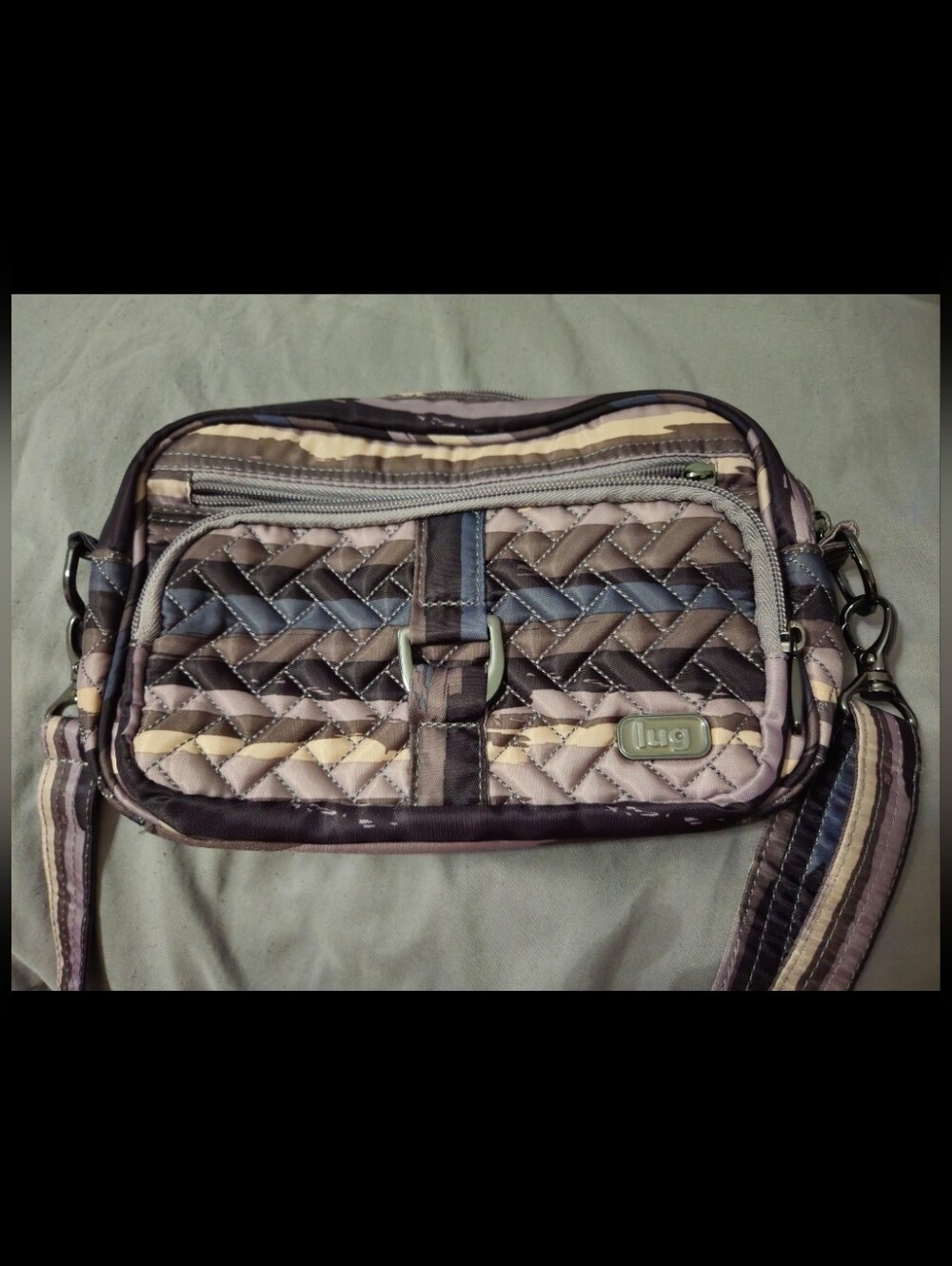 Lug Carousel Crossbody Purse In Neutral Tones